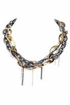 Thumbnail for your product : Belle Noel by Kim Kardashian Multi Chain Necklace in Gold/Gunmetal