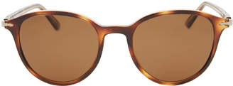 Persol PO3169 Tortoiseshell-Look Round Sunglasses