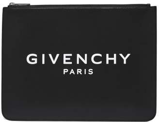 Givenchy Large Leather Pouch - Mens - Black