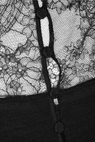 Thumbnail for your product : Nina Ricci Lace-trimmed jersey turtleneck top