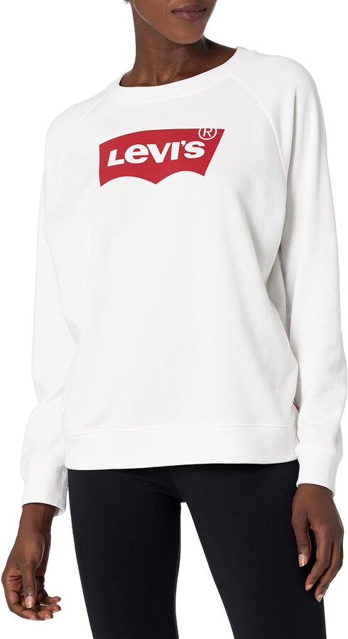 levis white sweatshirt