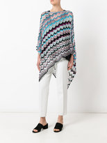 Thumbnail for your product : M Missoni asymmetric poncho - women - Polyester/Viscose - One Size