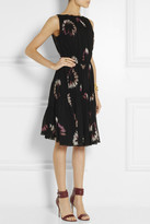Thumbnail for your product : Nina Ricci Printed silk-chiffon dress