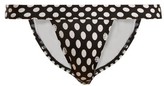 Thumbnail for your product : Norma Kamali 17 Banded Polka-dot Bikini Briefs - Black Multi