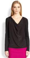 Thumbnail for your product : Escada Silk & Jersey Top