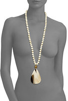 Thumbnail for your product : Nest Water Buffalo Bone & Horn Pendant Necklace