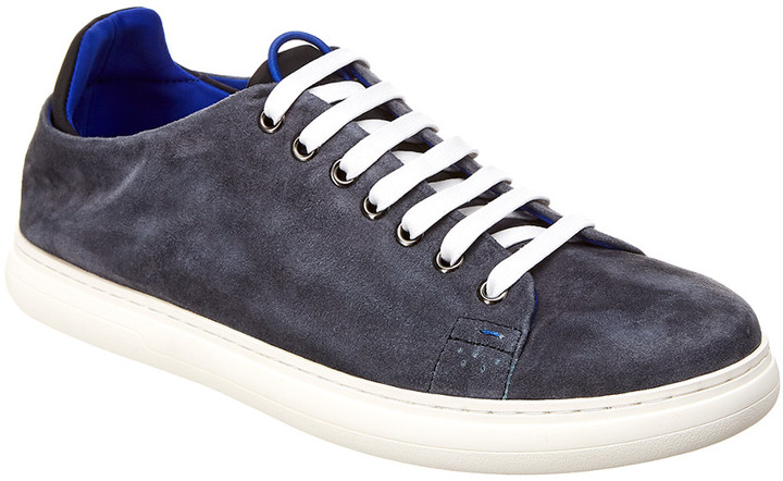 donald pliner blue suede shoes