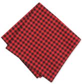 Thumbnail for your product : Bar III Men's Black Red Gingham Pocket Square, Created for Macy's
