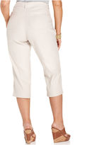Thumbnail for your product : NYDJ Plus Size Tatum Linen Cropped Pants