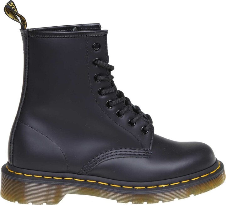 Dr. Martens Smooth Boots In Black Leather - odista.com