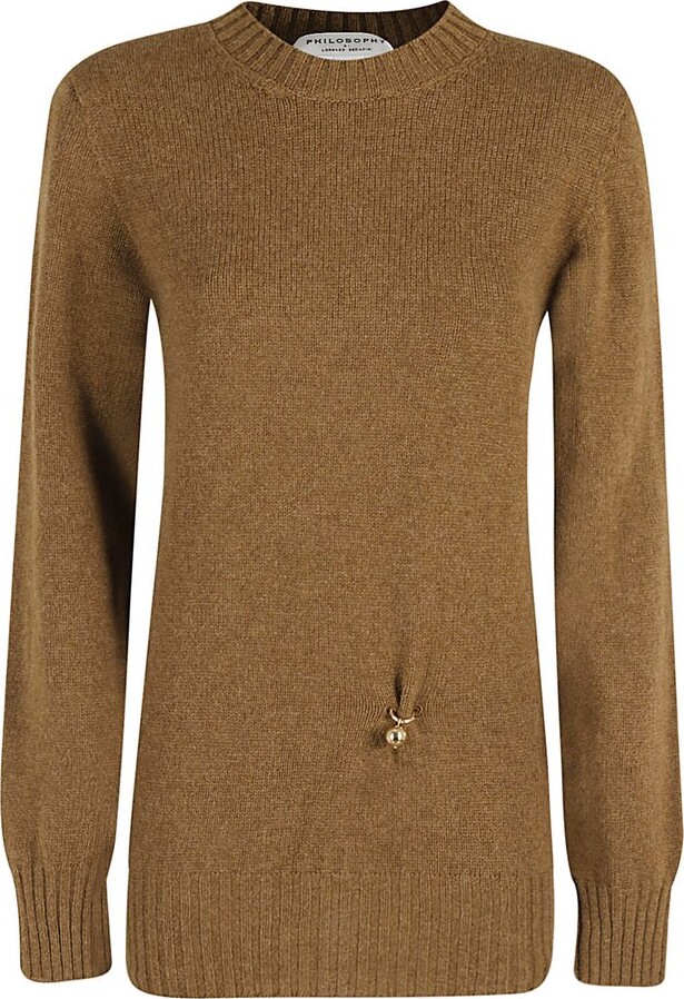 Philosophy di Lorenzo Serafini Ring-Embellished Knitted Jumper