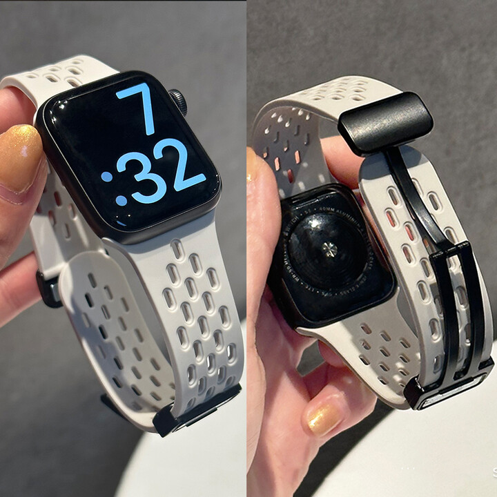 PEO Magnetic band For Apple watch ultra 2 Strap 49mm 44mm 45mm 40mm 41mm 42 46 45mm Silicone Bracelet iWatch Series 10 9 7 8 se 6 5
