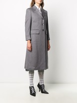 Thumbnail for your product : Thom Browne Wide Lapel Cashmere Overcoat