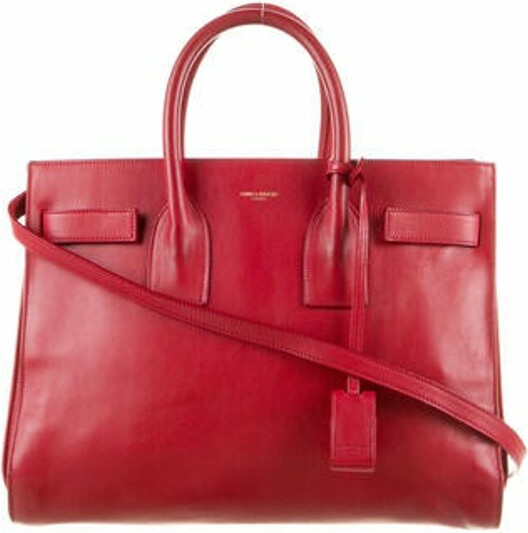 small red ysl bolsa