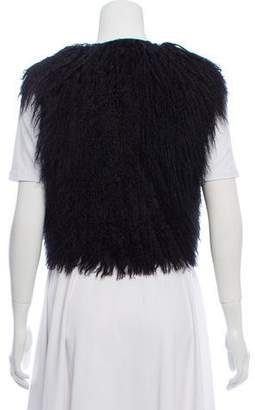 Gucci Cropped Shearling Vest