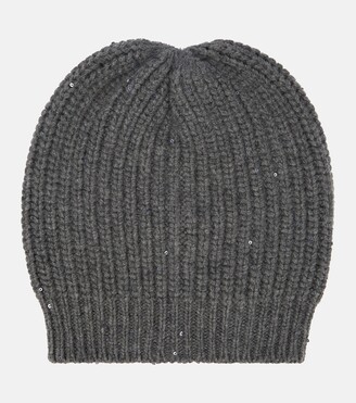 Brunello Cucinelli Ribbed-knit cashmere and silk beanie