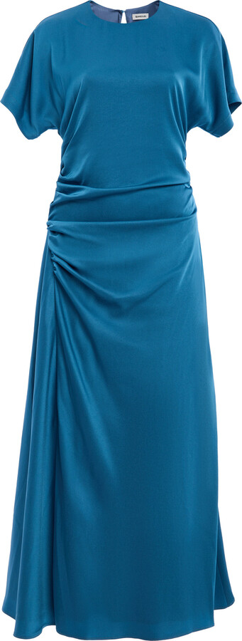 SIMKHAI Marabella Draped Midi Dress