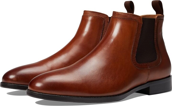 Steve Madden Duke Men's Boots Cognac Leather : 7 D - Medium