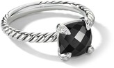 Thumbnail for your product : David Yurman sterling silver Chatelaine onyx and diamond ring