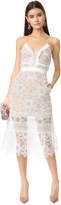 Thumbnail for your product : Self-Portrait Floral Blush Midi Dress