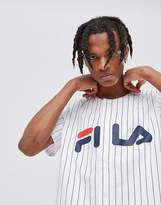 Thumbnail for your product : Fila Black Line Baseball T-Shirt With Logo In White