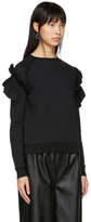 Thumbnail for your product : Stella McCartney Black Shoulder Ruffle Sweatshirt