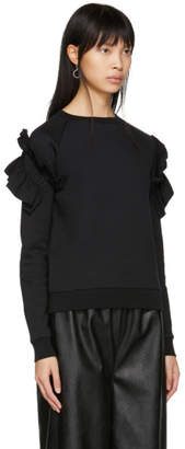 Stella McCartney Black Shoulder Ruffle Sweatshirt