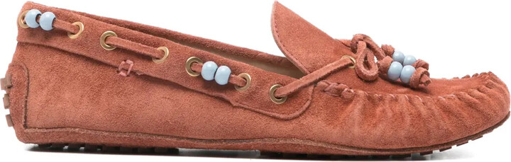 Beaded Moccasin Loafers