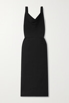 Thumbnail for your product : Valentino Garavani Garavani - Draped Stretch-crepe Midi Dress - Black