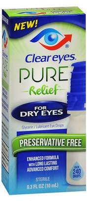clear eyes Pure Relief For Dry Eyes Drops