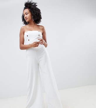 New Look Strapless Tailored Jumpsuit