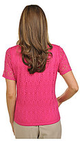 Thumbnail for your product : TanJay Diamond Crochet Knit Top