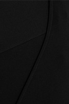 Thumbnail for your product : Roland Mouret Anton Asymmetric Stretch-knit Top - Black