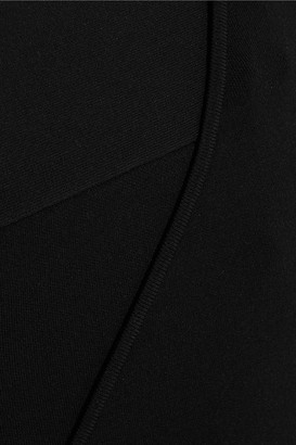 Roland Mouret Anton Asymmetric Stretch-knit Top - Black
