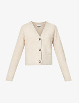 Thumbnail for your product : Ganni V-neck recycled-wool blend cardigan