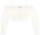 Thumbnail for your product : Self-Portrait Off-Shoulder Cropped Top