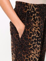 Thumbnail for your product : Pierre Louis Mascia Leopard-Print Cropped Trousers