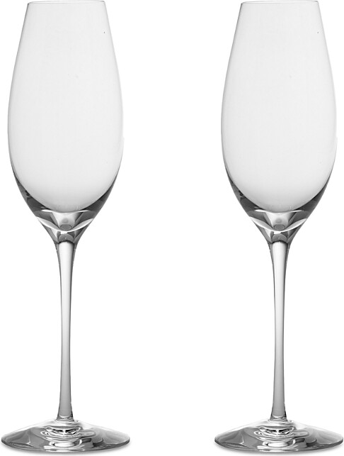 Orrefors Difference Sparkling Wine Glass, Set of 2
