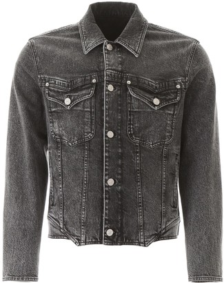grey jean jacket men