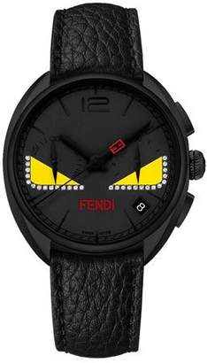 Fendi 40mm Ladies' Monster Eyes Chronograph Watch, Black