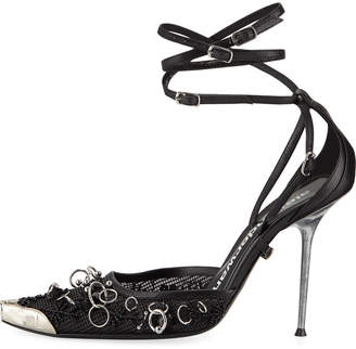 Alexander Wang Selena High-Heel Hardware-Embellished d'Orsay Pumps