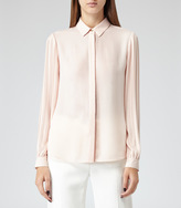 Thumbnail for your product : Lara FLUID PLEATED SHIRT OYSTER