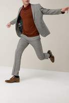 Thumbnail for your product : Next Mens Light Grey Slim Fit Check Suit: Jacket