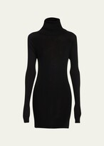 Thumbnail for your product : Rick Owens Ribbed Body-Con Wool Mini Dress