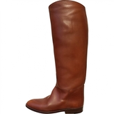 Thumbnail for your product : Hermes Brown Leather Boots