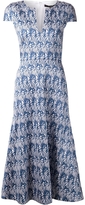 Thumbnail for your product : Wes Gordon Leaf Print Dress