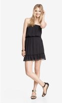 Thumbnail for your product : Express Ruffled Strapless Elastic Waist Dress