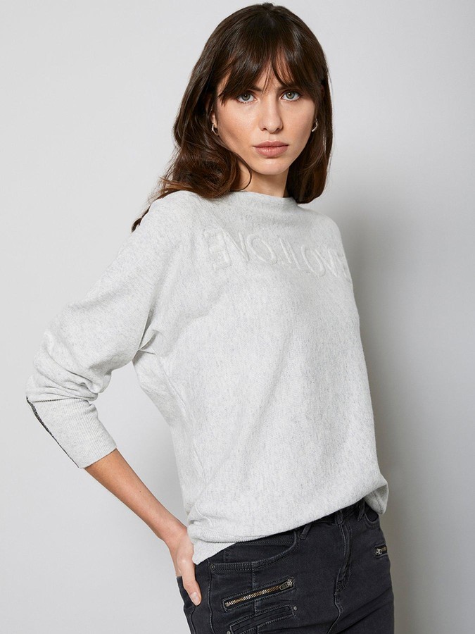 mint velvet grey tie dye batwing jumper