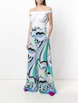 Thumbnail for your product : Emilio Pucci floral high-waisted trousers