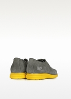 Thumbnail for your product : D’Acquasparta D'Acquasparta Gray Suede Oxford w/ Yellow Rubber Sole